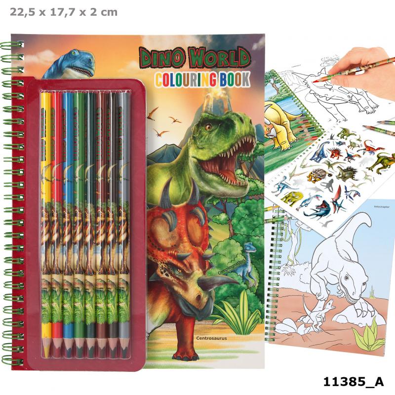 Dino World Värityskirja & -kynät (kirjavero)