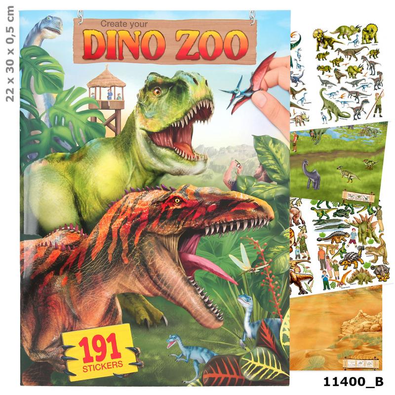 Dino World Zoo Tarrakirja (kirjavero)