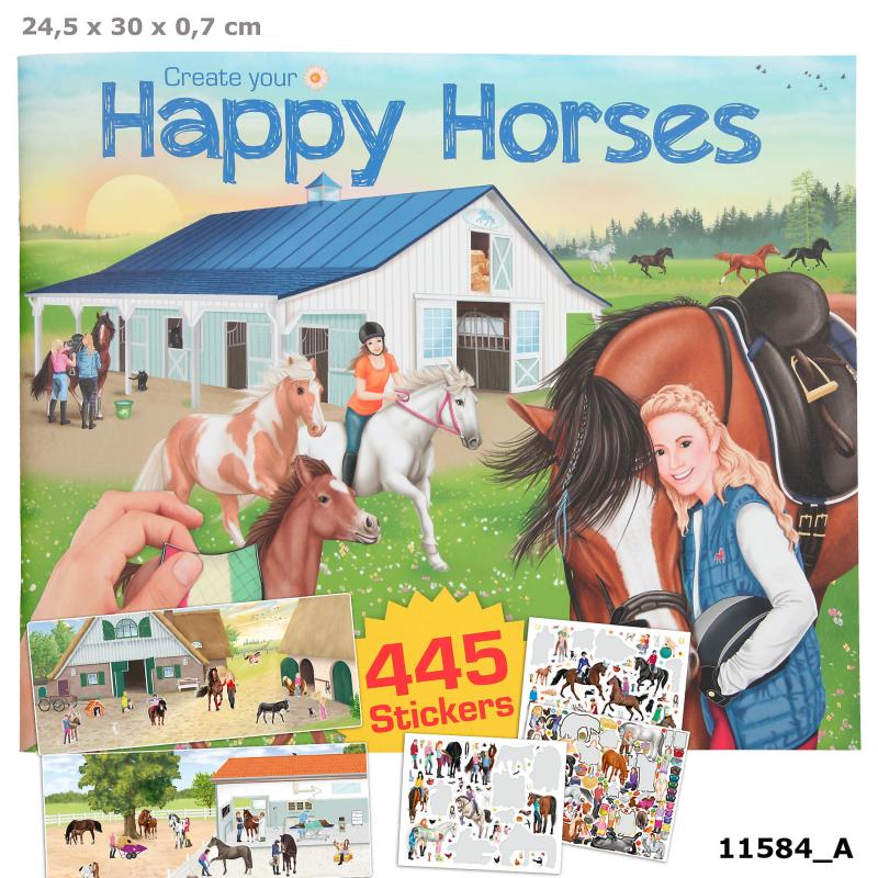 Create your Happy Horses Aktivitetsbog m/stickers