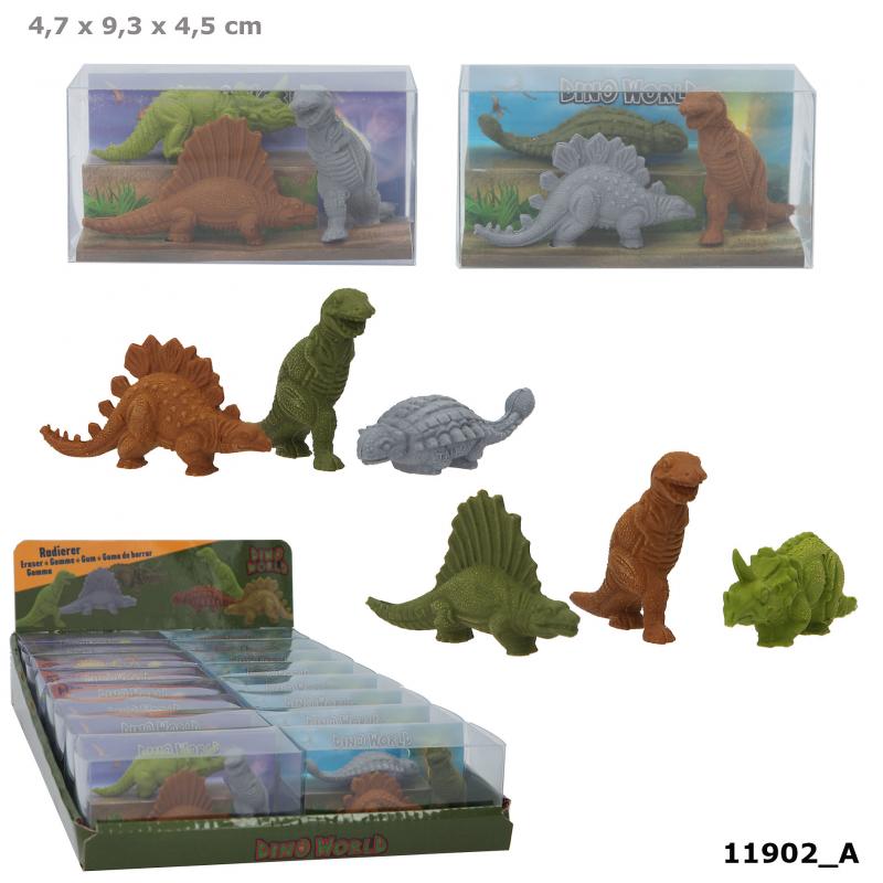 Dino World Set med Suddgummin