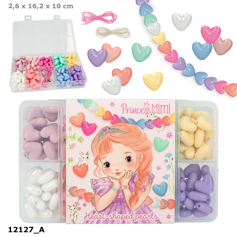 Princess Mimi Tee-se-itse helmisetti, sydänhelmet