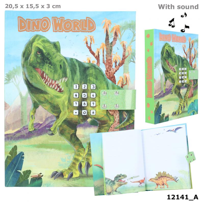 Dino World Dagbog m/kode og lyd