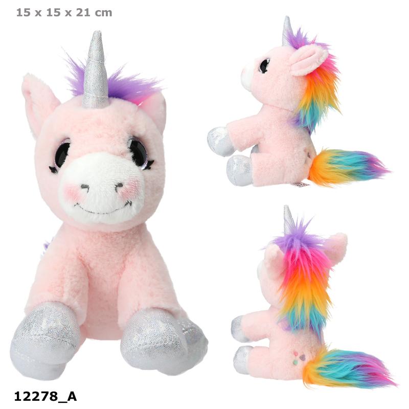 Ylvi Plys Unicorn 21 cm, lyserød