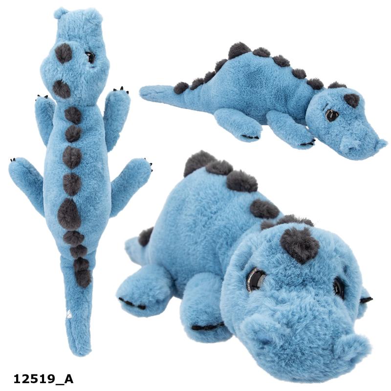 Dino World Dinoplys 50 cm, blå