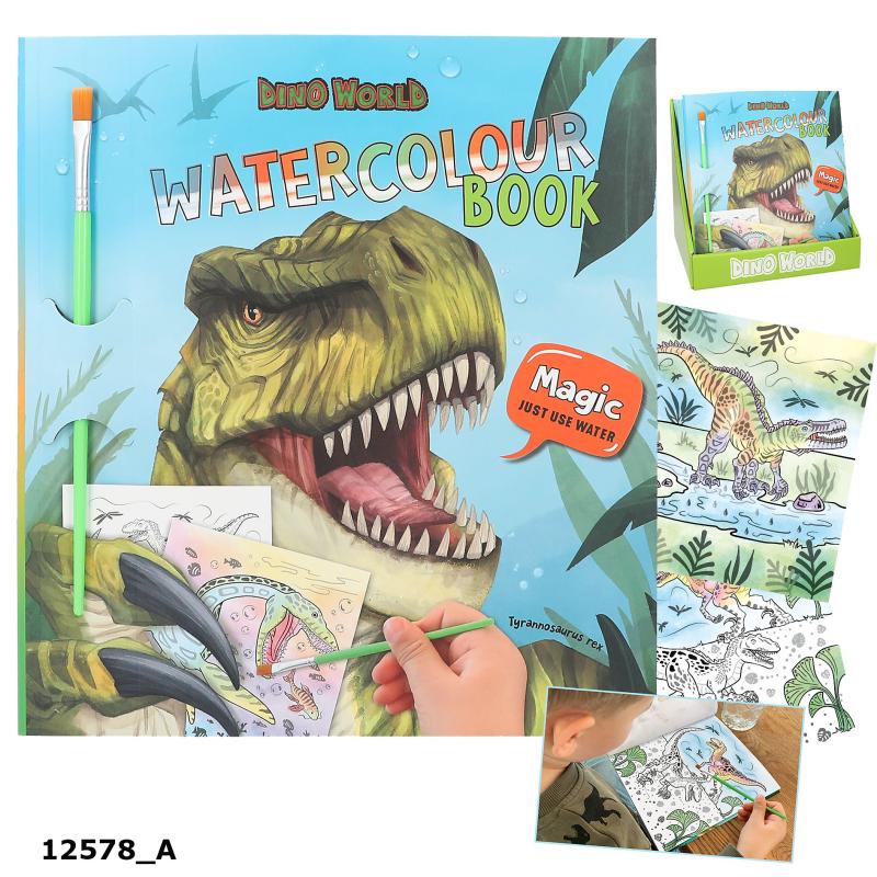 Dino World Magisk Vattenmålarbok (bokmoms)