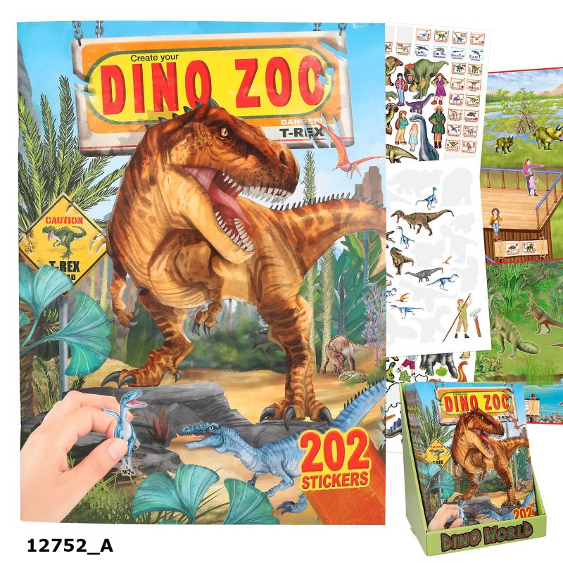 Dino World Zoo Tarrakirja (kirjavero)