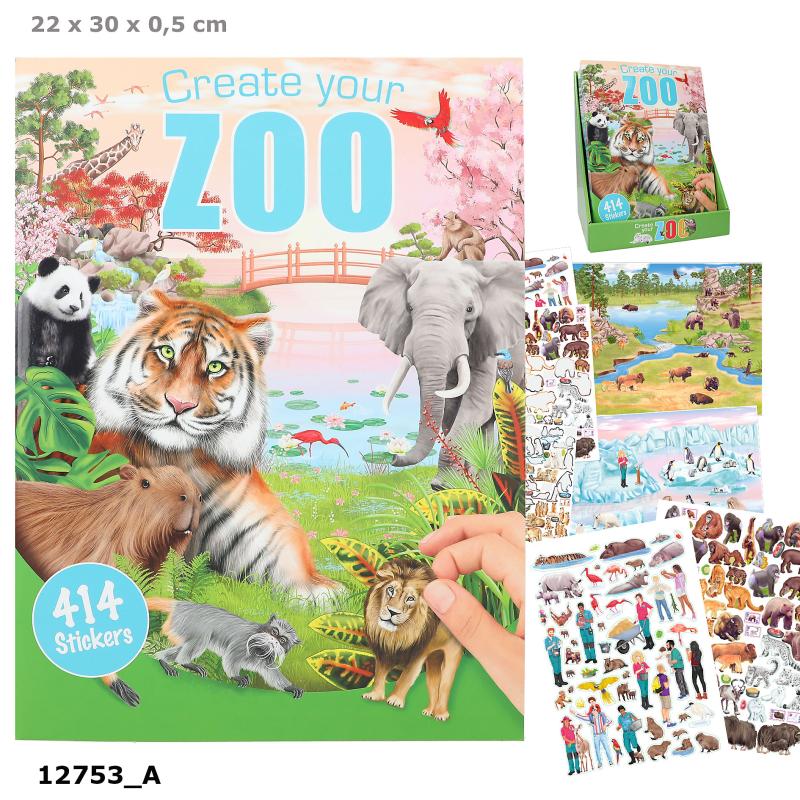 Create your Zoo Aktivitetsbog m/stickers