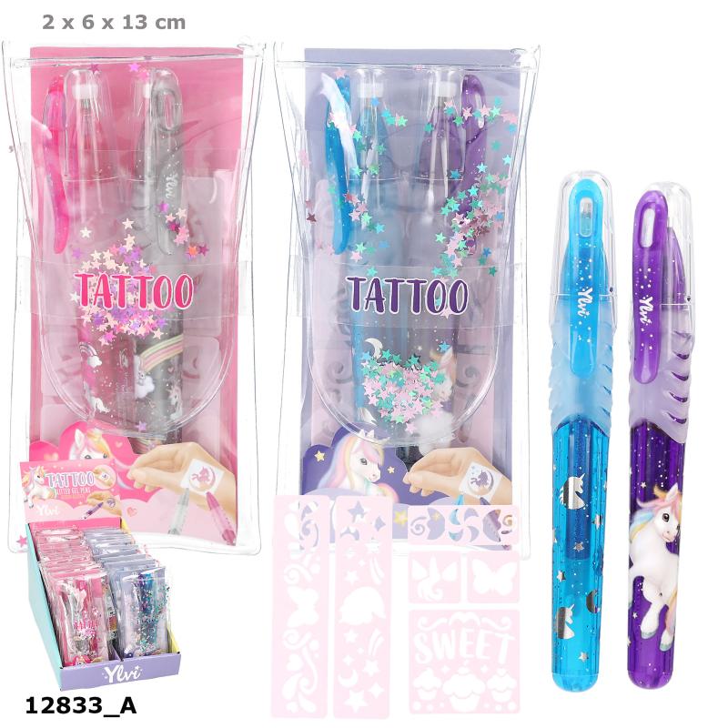 Ylvi Tattoo Glittergelpennor