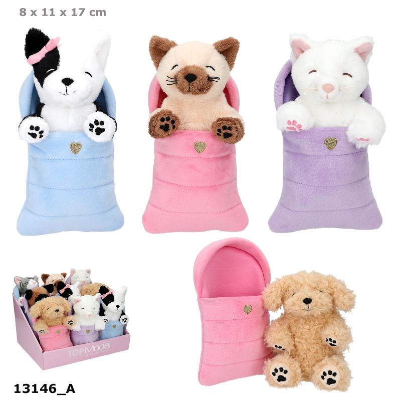 TOPModel Pehmoeläin makuupussissa