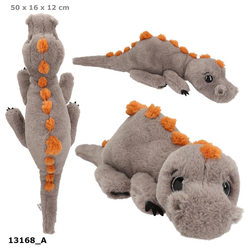 Dino World Mjukisdino 50 cm, grå/brun