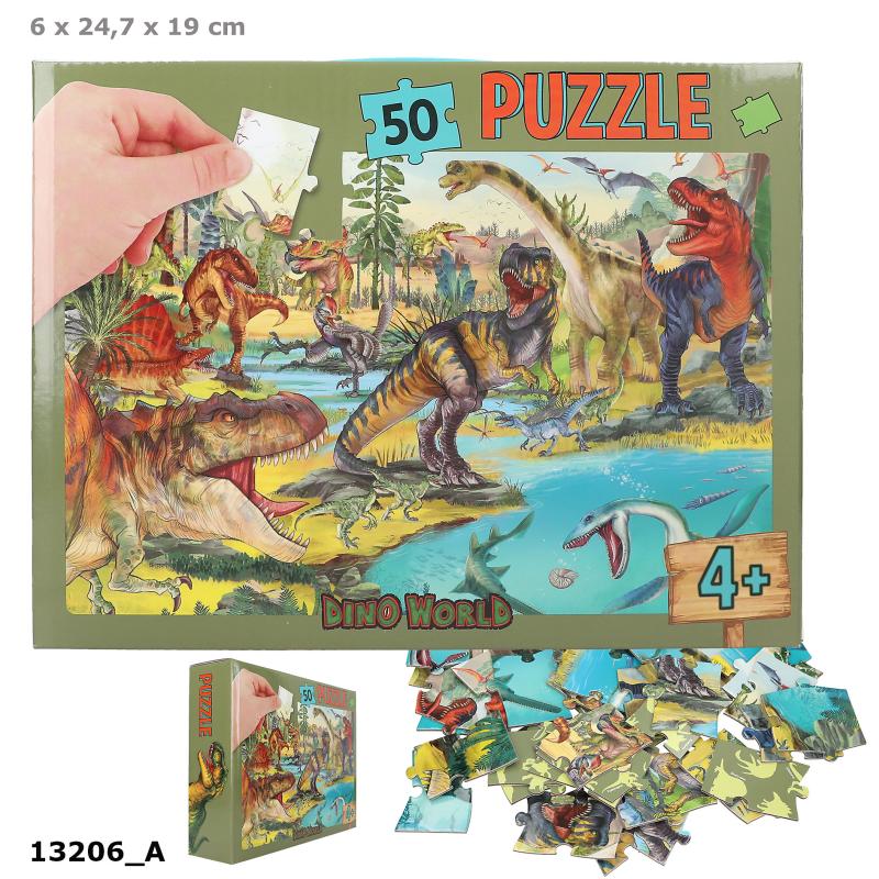 Dino World Puslespil 50 brikker