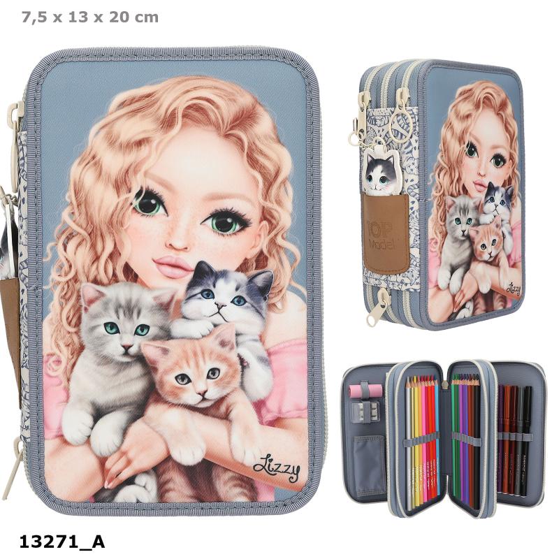 TOPModel Trippelpennfodral CAT LOVE