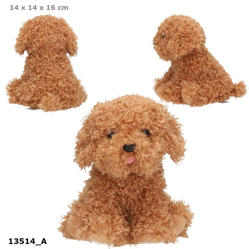 TOPModel Plyshund 16 cm, brun