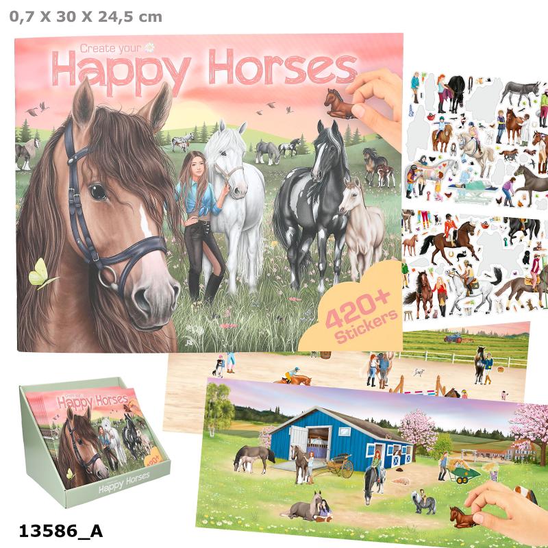 Create your Happy Horses Aktivitetsbog m/stickers