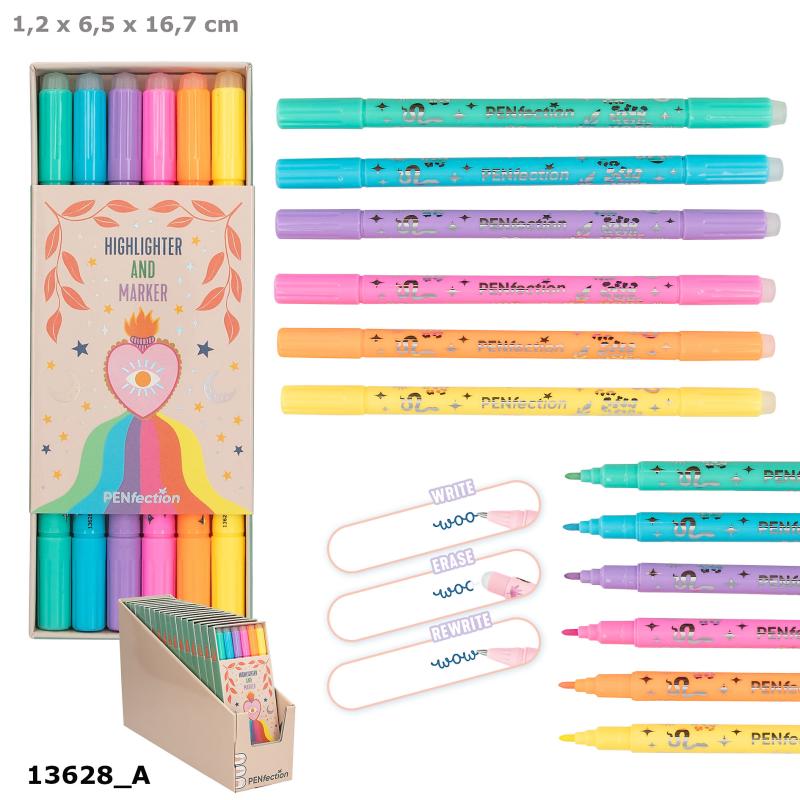 PENfection Highlighter- & Märkpennor, 6-p