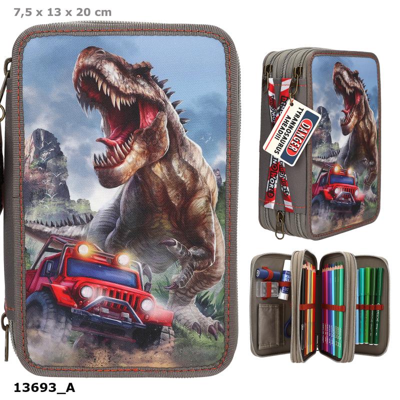Dino World Trippel pennal NEW WORLD