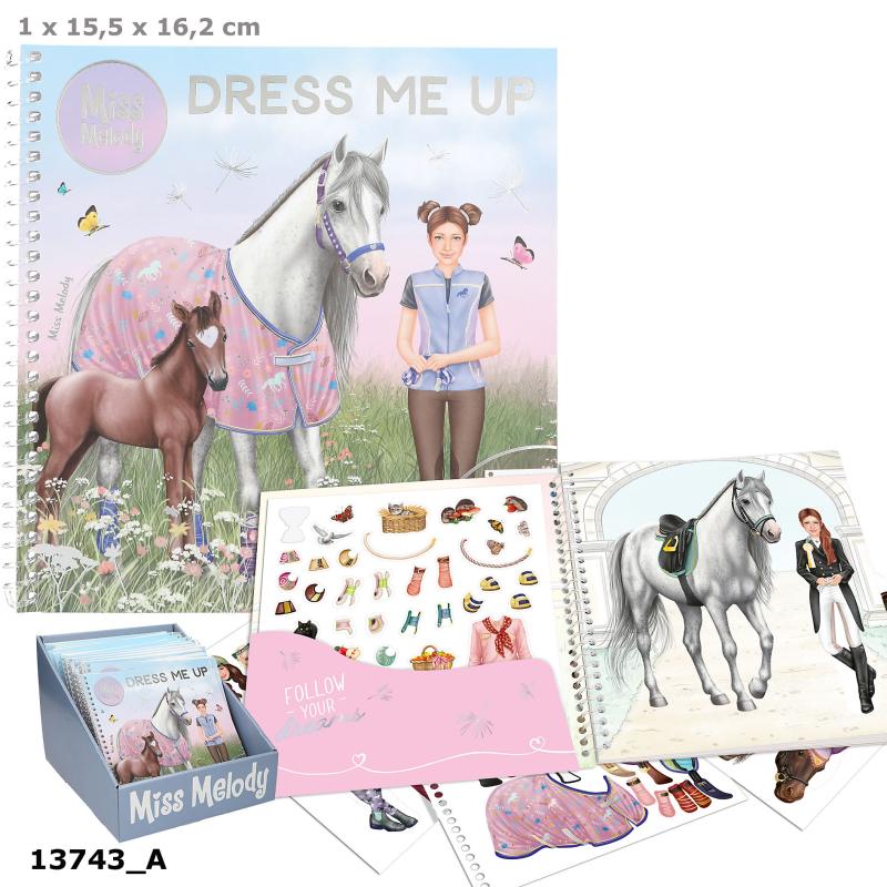 Miss Melody Dress me up Stickersbog