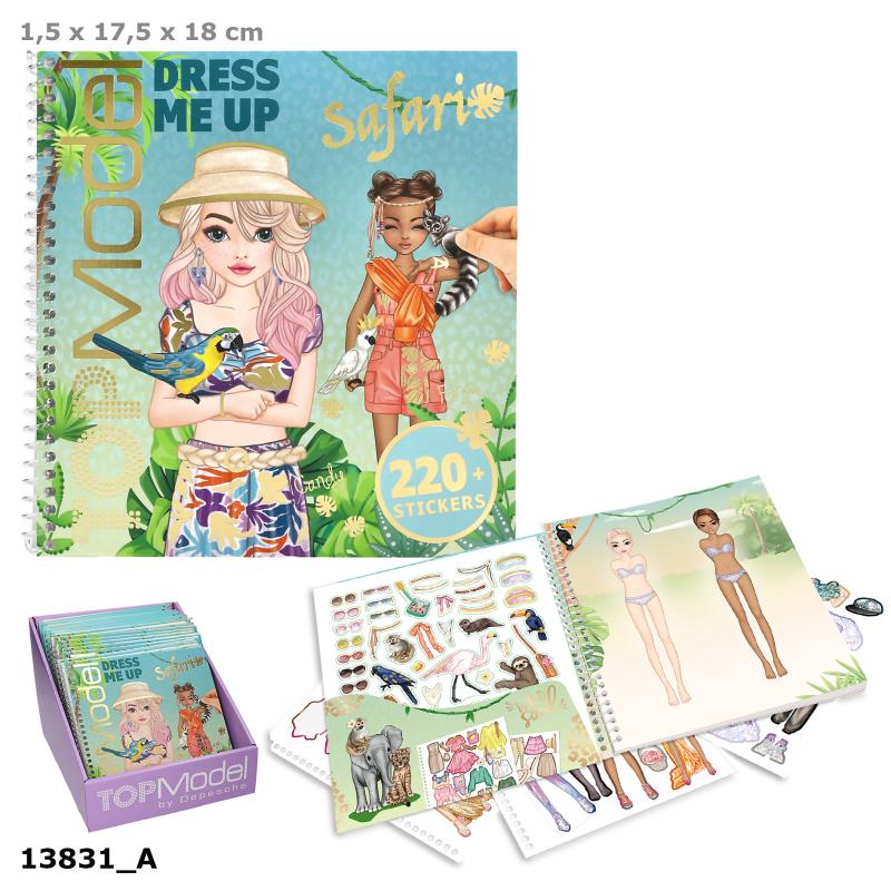 TOPModel Dress Me Up Safari Stickersbok (bokmoms)