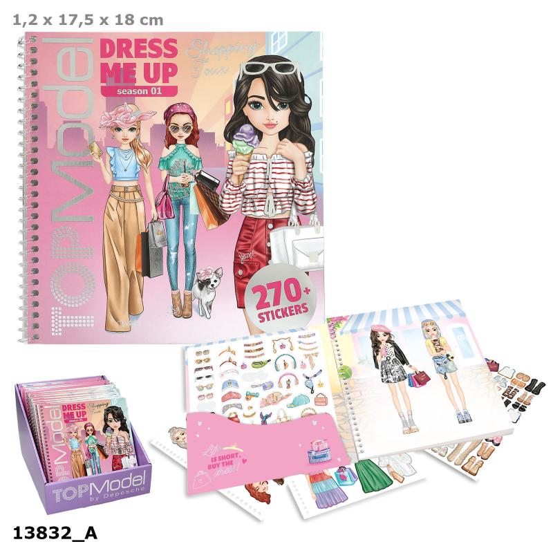 TOPModel Dress Me Up Tarrakirja, Shopping Tour (kirjavero)