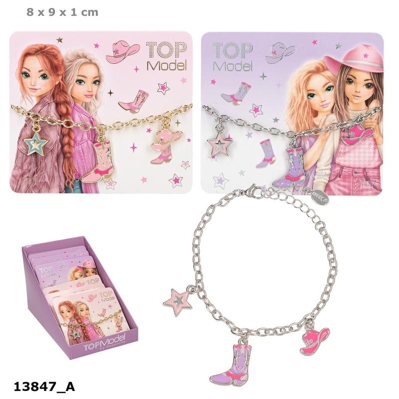 TOPModel Armband m. berlocker  COWGIRL