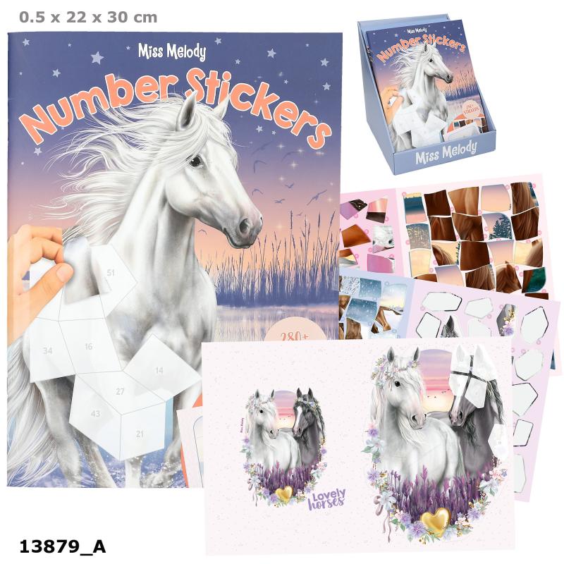 Miss Melody Number Stickersbog