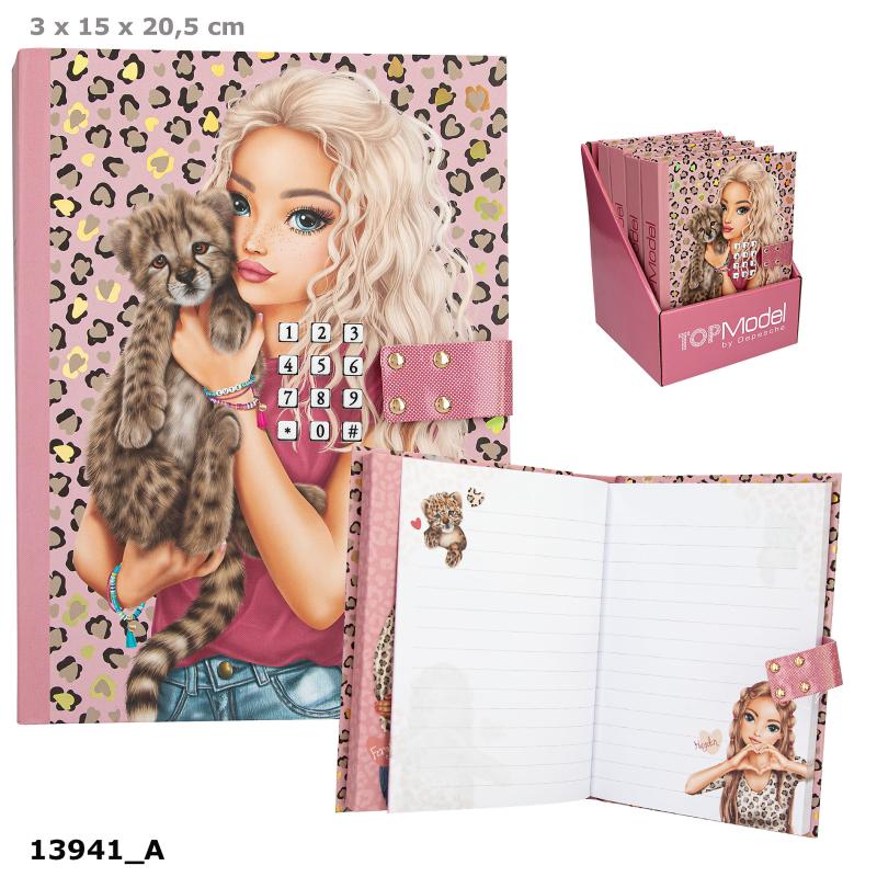 TOPModel Dagbok m. kod och musik LEOHEART (bokmoms)