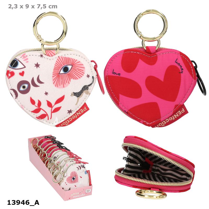 PENfection Hjerteformet Pung m/karabin