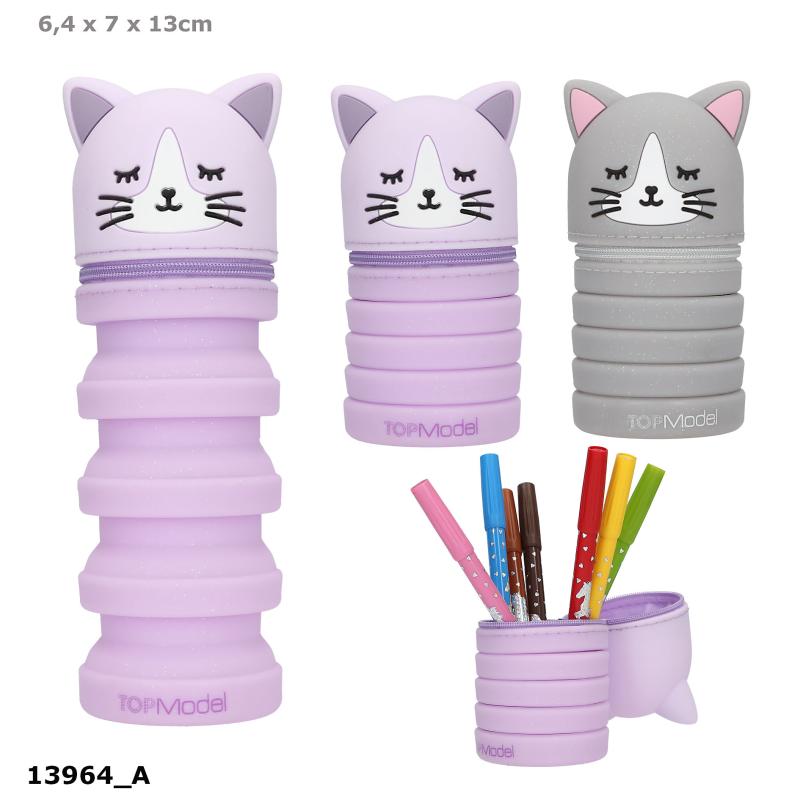TOPModel Silicone Penalhus BLOOMING KITTY