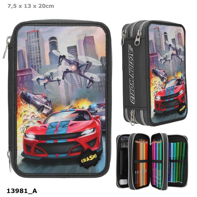 Action World Trippel Penalhus m/LED