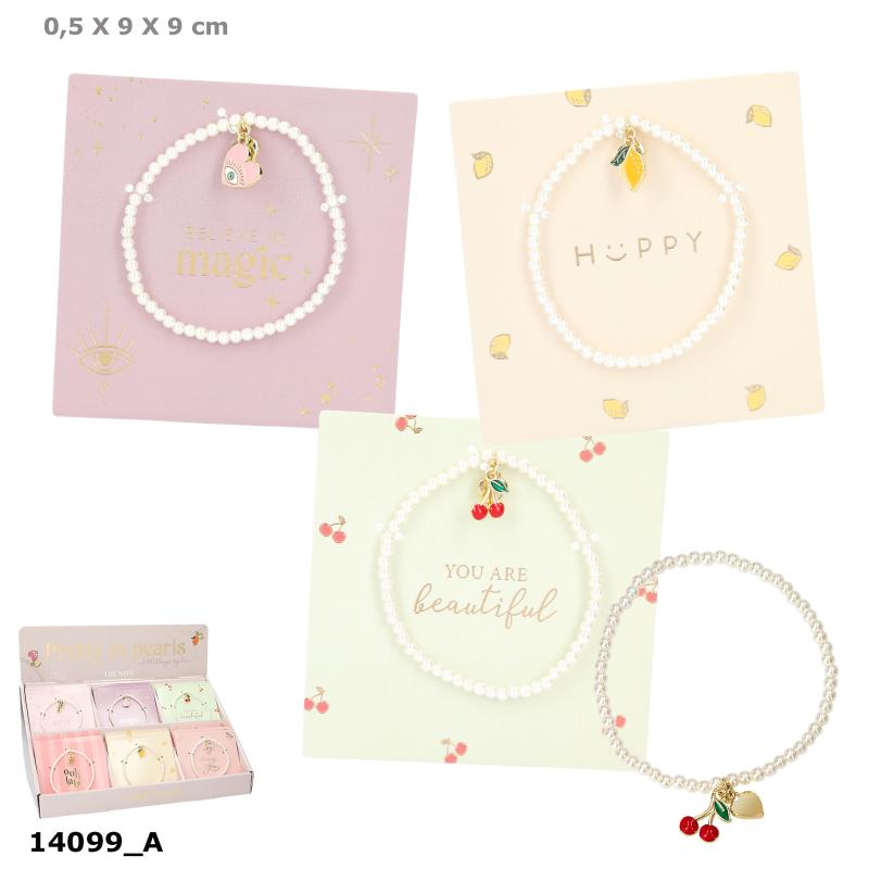 Perlearmbånd i display