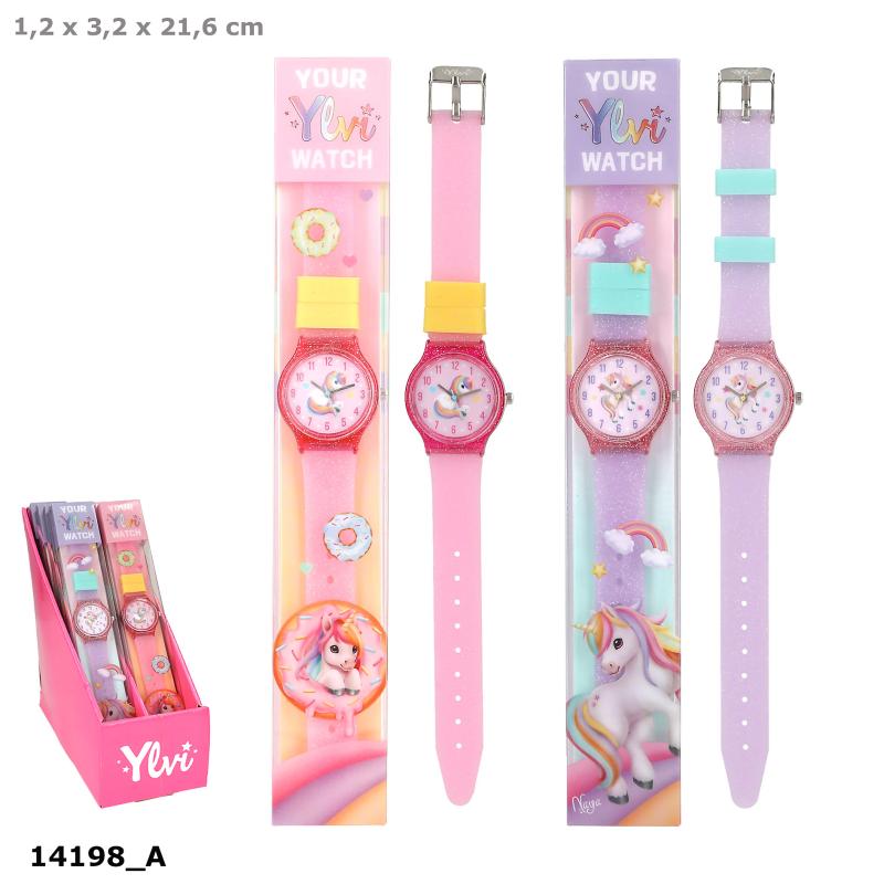 Ylvi Glitter Silikonarmbåndsur