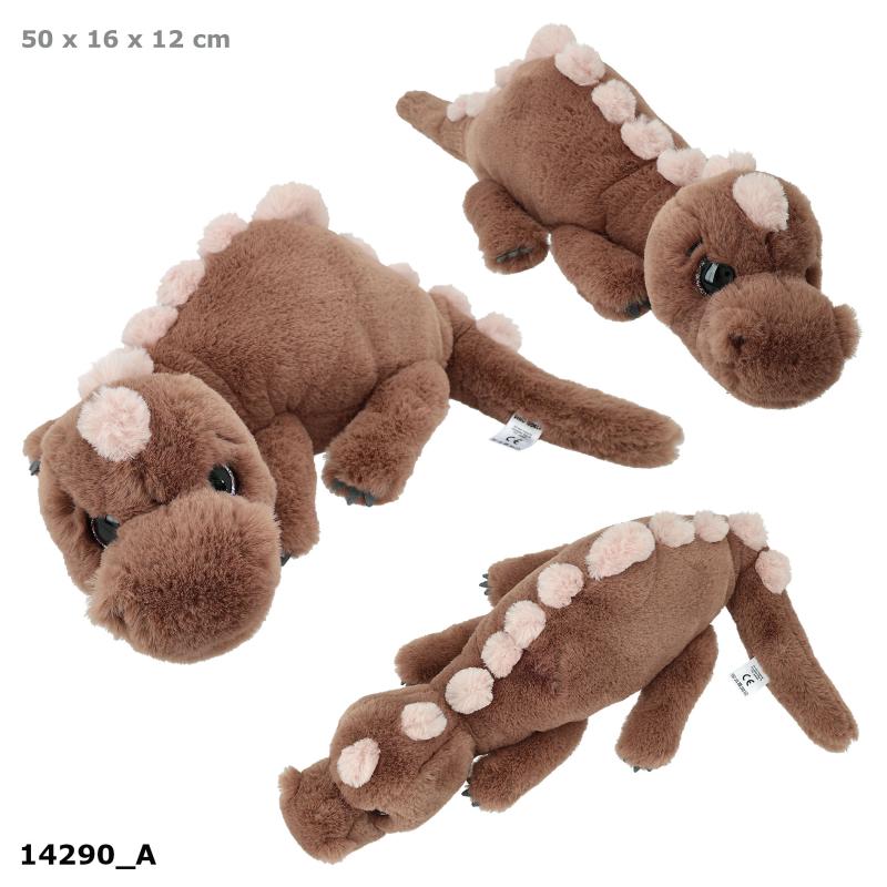 Dino World Dinosaurplys 50 cm, brun