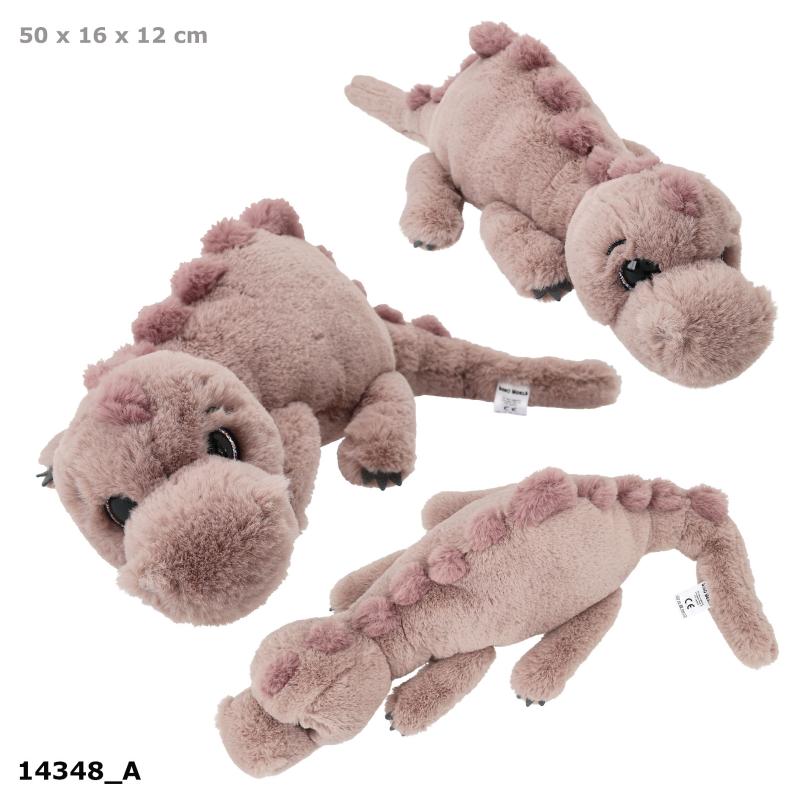 Dino World Dinosaurplys 50 cm, brun