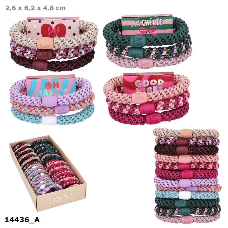 LOVIES Hårelastikker 3-pack