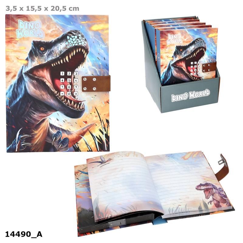 Dino World Dagbog m/kode og lyd