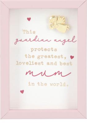 This guardian angel protects... mum