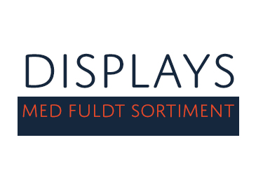 DISPLAYS - med fuldt Sortiment